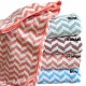 Handuk Mandi Bayi/Anak dan dewasa Microfiber Towel Motif ZigZag Lembut Daya Serap Tinggi IDR 45k